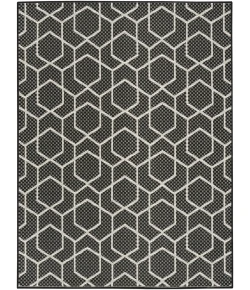 Nourison Home Horizon Indoor/Outdoor HOZ01 Black 5 ft. X 7 ft. Area Rug