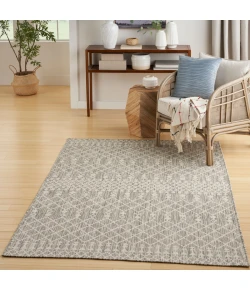 Nourison Home Positano POS02 Light Grey 4 ft. X 6 ft. Area Rug