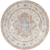 Nourison Home Nourison Essentials Persian NRE07 Beige Blue 6 ft. Round Area Rug