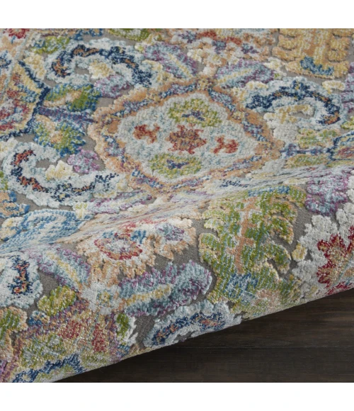Nourison Ankara Global Grey Multicolor ANR12 2ft. x 4ft. Rect. Rug