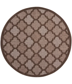 Nourison Home Easy Care NES01 Brown 6 ft. Round Area Rug