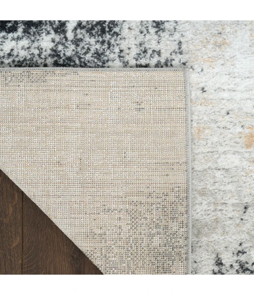 Nourison Dekor Grey Charcoal DEK07 4 ft. X 6 ft. Rect. Rug