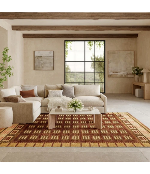 Nourison Nordic Rust NRC16 8 ft. X 10 ft. Rect. Rug
