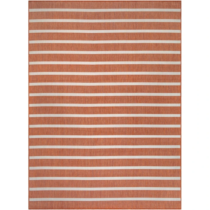 Nourison Positano Terracotta Ivory POS03 12ft. x 15ft. Rect. Rug