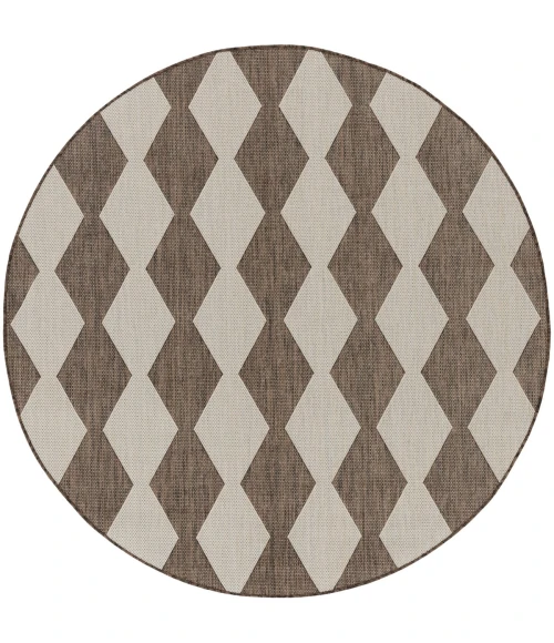 Nourison Positano Natural POS04 6 ft. X Round Rug