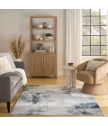 Nourison Dekor Grey Navy DEK07 4 ft. X 6 ft. Rect. Rug