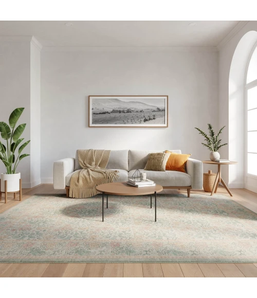 Nourison Home Botanical Washables Green BOT03 7ft.6in. x 9ft.10in. Rect. Rug