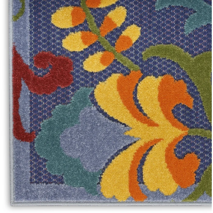 Nourison Aloha Navy Multicolor ALH17 10ft. x 14ft. Rect. Rug