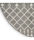 Nourison Positano Charcoal POS02 6ft. Round Rug