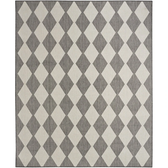 Nourison Positano Charcoal POS04 10ft. x 14ft. Rect. Rug