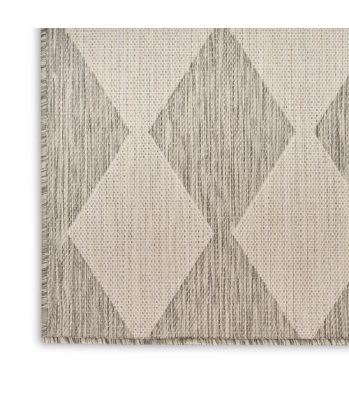Nourison Positano Light Grey POS04 5 ft. X 7 ft. Rect. Rug