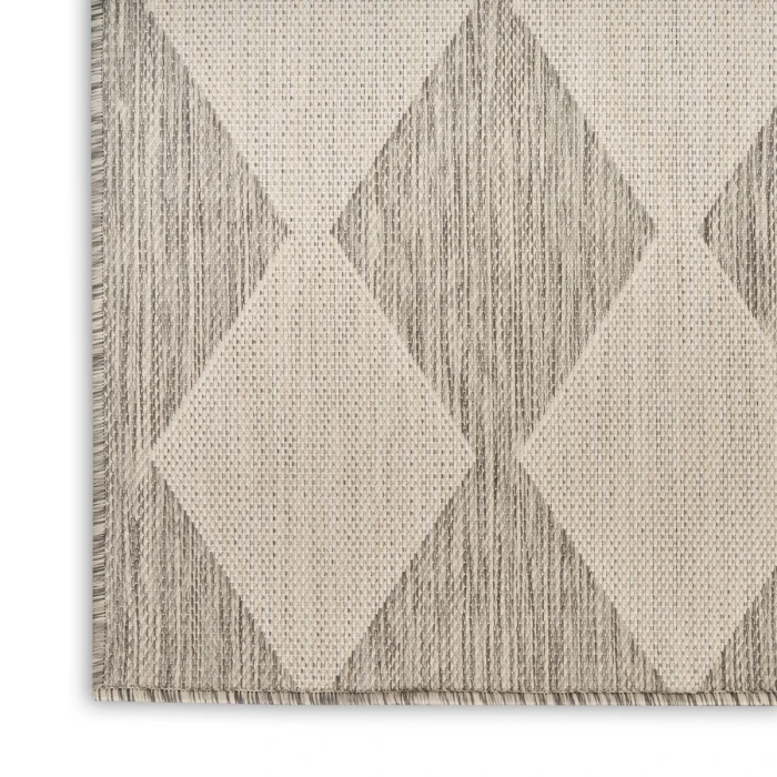 Nourison Positano Light Grey POS04 5 ft. X 7 ft. Rect. Rug