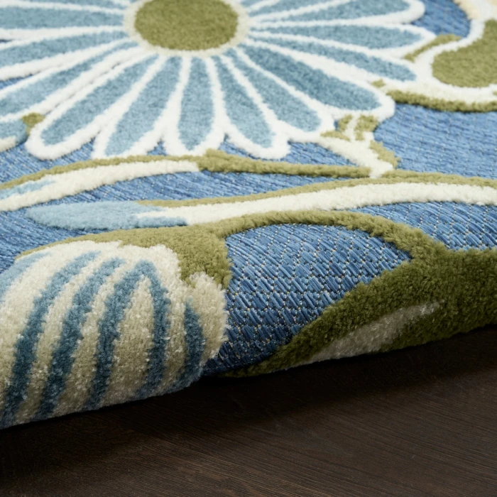 Nourison Aloha Blue Sage ALH33 3 ft. 6 in. X 5 ft. 6 in. Rect. Rug