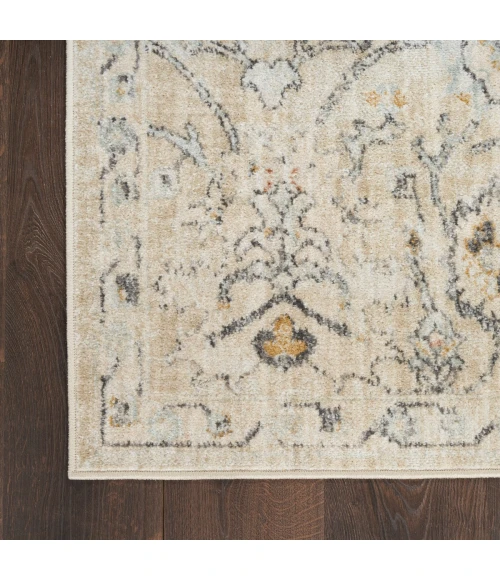 Nourison Oushak Home Cream OUS01 6 ft. X 9 ft. Rect. Rug