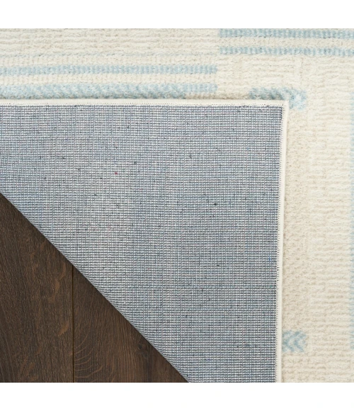 Nourison Nordic Ivory Blue NRC11 8 ft. X 10 ft. Rect. Rug
