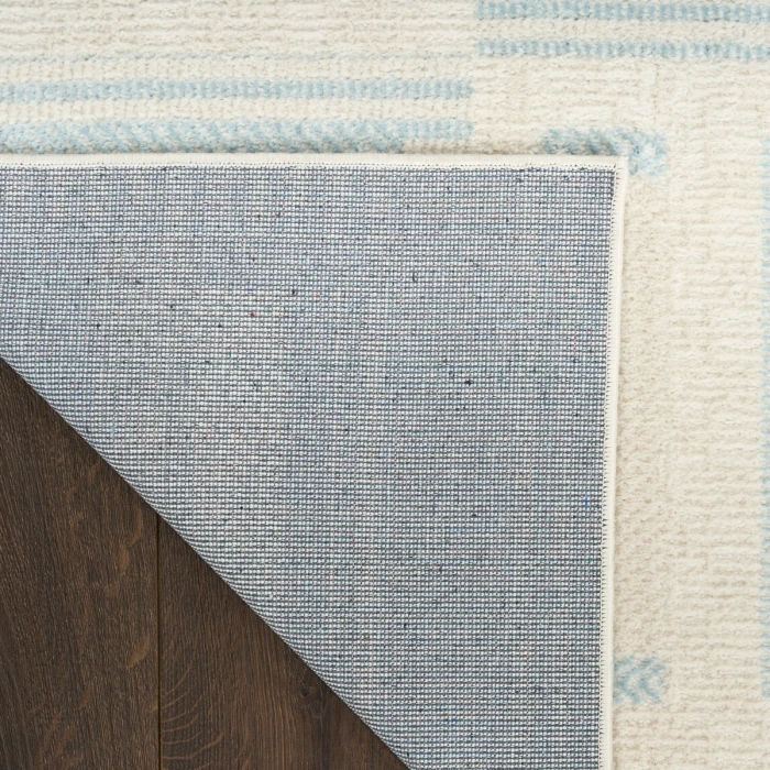 Nourison Nordic Ivory Blue NRC11 8 ft. X 10 ft. Rect. Rug