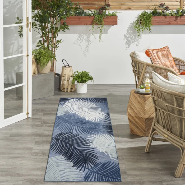 Nourison Home Suncoast Blue SNC03 2ft. x 6ft. Rect. Rug