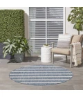 Nourison Positano Navy Ivory POS03 5ft. Round Rug