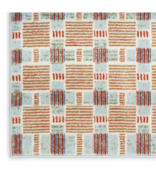 Nourison Nordic Rust Multicolor NRC14 8 ft. X 10 ft. Rect. Rug