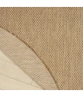 Nourison Home Courtyard Tan COU01 5ft. x Round Round Rug