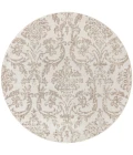 Nourison Jubilant Ivory Beige JUB09 5 ft. 3 in. X Round Rug