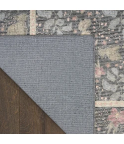 Nourison Home Botanical Washables Grey BOT03 2ft. x 6ft. Rect. Rug