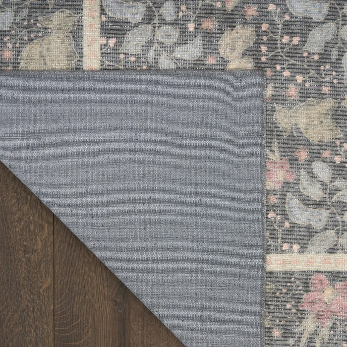 Nourison Home Botanical Washables Grey BOT03 2ft. x 6ft. Rect. Rug
