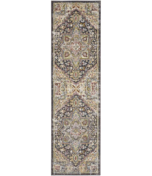 Nourison Home Soraya Charcoal SOR04 2ft.2in. x 7ft.6in. Rect. Rug