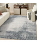 Nourison Dekor Grey Navy DEK04 7 ft. 10 in. X 9 ft. 10 in. Rect. Rug