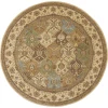 Nourison Home Modesto Beige MDS04 5ft.3in. x Round Round Rug
