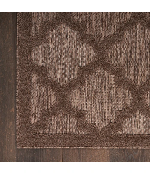 Nourison Easy Care Brown NES01 2 ft. 2 in. X 10 ft. Rect. Rug