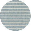 Nourison Positano Aqua Ivory POS03 10ft. Round Rug