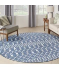 Nourison Positano Navy Blue POS02 6ft. Round Rug