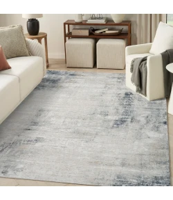 Nourison Home Dekor DEK07 Grey Navy 7 ft. 10 in. X 9 ft. 10 in. Area Rug