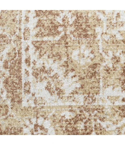 Nourison Home Astra Machine Washable Brown ASW12 7ft.10in. x Round Round Rug