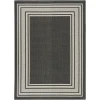 Nourison Home Horizon Indoor/Outdoor HOZ03 Black 6 ft. X 9 ft. Area Rug