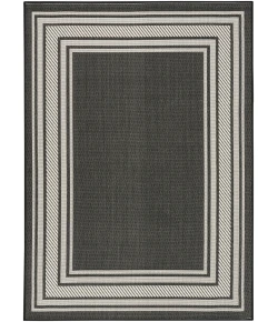 Nourison Home Horizon Indoor/Outdoor HOZ03 Black 6 ft. X 9 ft. Area Rug