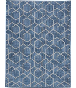 Nourison Home Horizon Indoor/Outdoor HOZ01 Denim 6 ft. X 9 ft. Area Rug