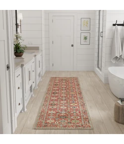 Nourison Home Vintage Washables VWS12 Rust Multicolor 2 ft. X 6 ft. Area Rug