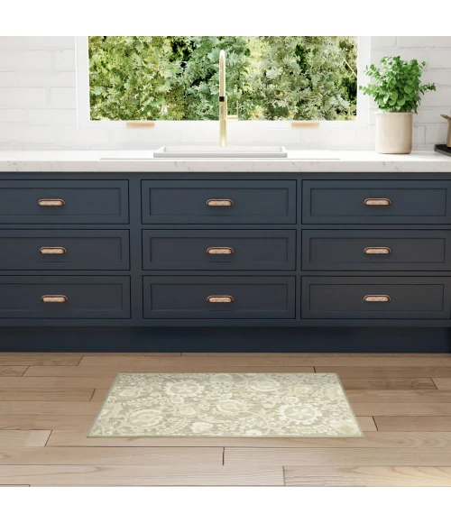 Nourison Aloha Ivory Sage ALH17 2 ft. 8 in. X 4 ft. Rect. Rug