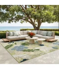 Nourison Suncoast Green Blue SNC01 9ft. x 12ft. Rect. Rug