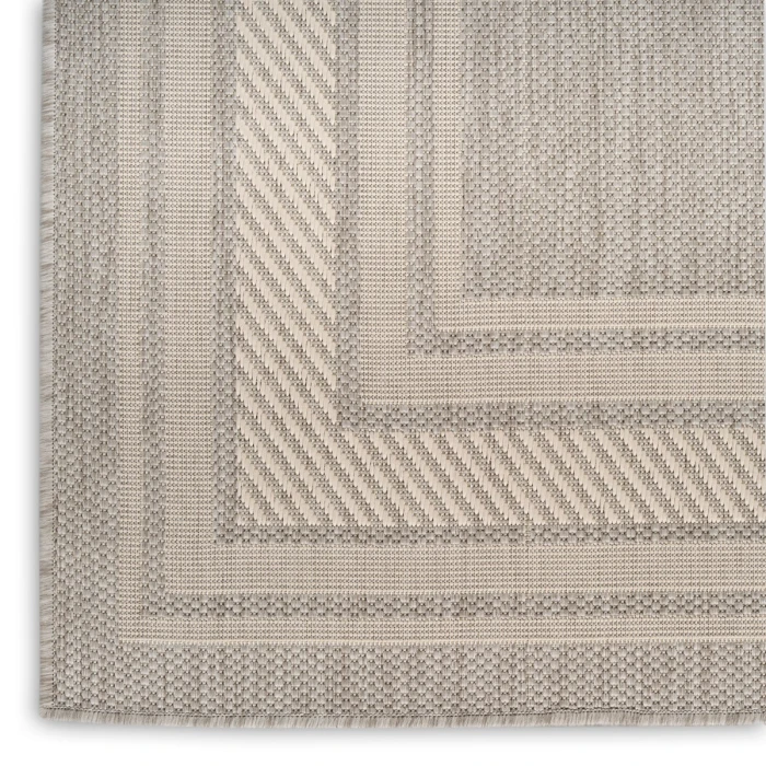 Nourison Horizon Indoor/Outdoor Grey HOZ03 2 ft. 2 in. X 8 ft. Rect. Rug