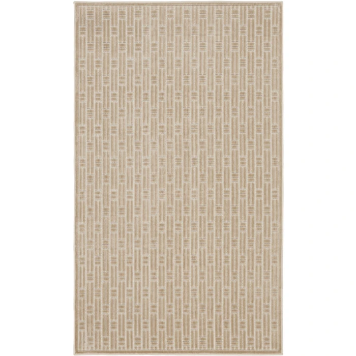 Nourison Home Washable Charm Beige WCH02 2ft. x 3ft. Rect. Rug