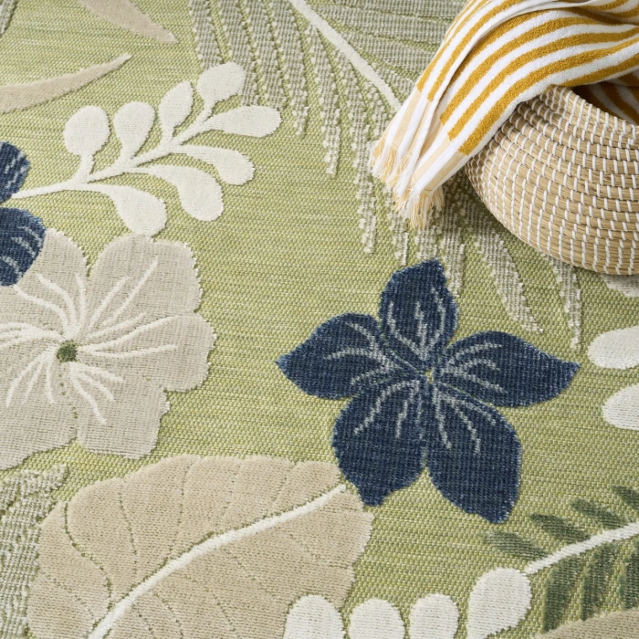 Nourison Home Suncoast Green SNC01 5ft.3in. x 7ft.3in. Rect. Rug