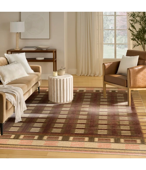 Nourison Nordic Rust NRC16 8 ft. X 10 ft. Rect. Rug