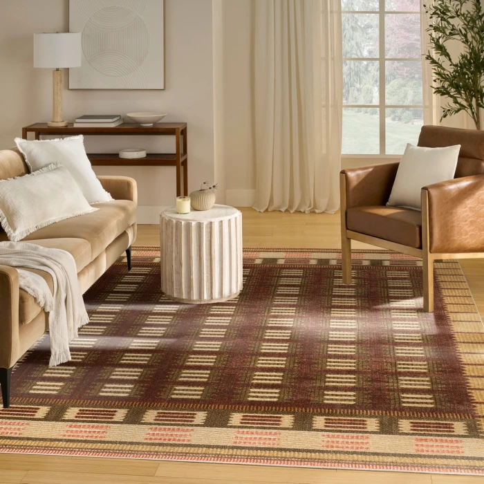 Nourison Nordic Rust NRC16 8 ft. X 10 ft. Rect. Rug
