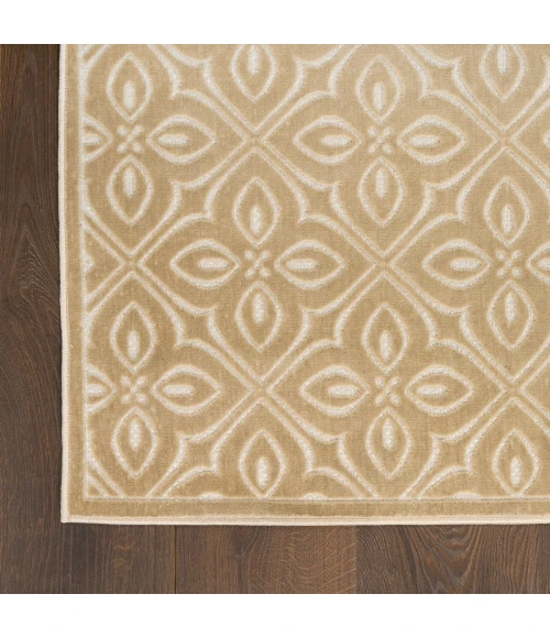 Nourison Washable Charm Beige Ivory WCH03 6 ft. X 9 ft. Rect. Rug