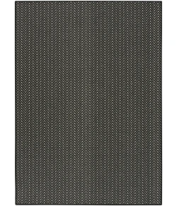 Nourison Home Horizon Indoor/Outdoor HOZ02 Black 4 ft. X 6 ft. Area Rug