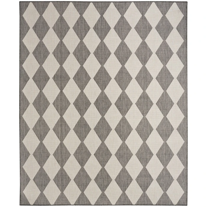 Nourison Positano Charcoal POS04 6 ft. X 9 ft. Rect. Rug