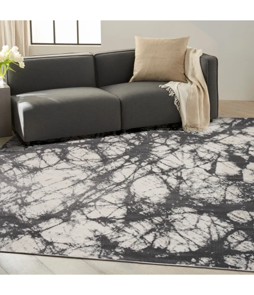 Calvin Klein CK011 Verdant Ivory Charcoal VRD05 8 ft. X 10 ft. Rect. Rug